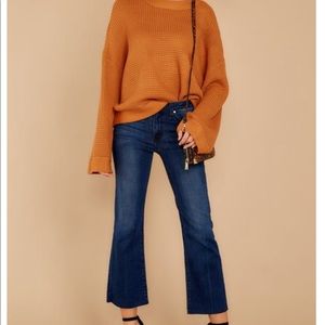 Just Black Denim cropped flared jeans